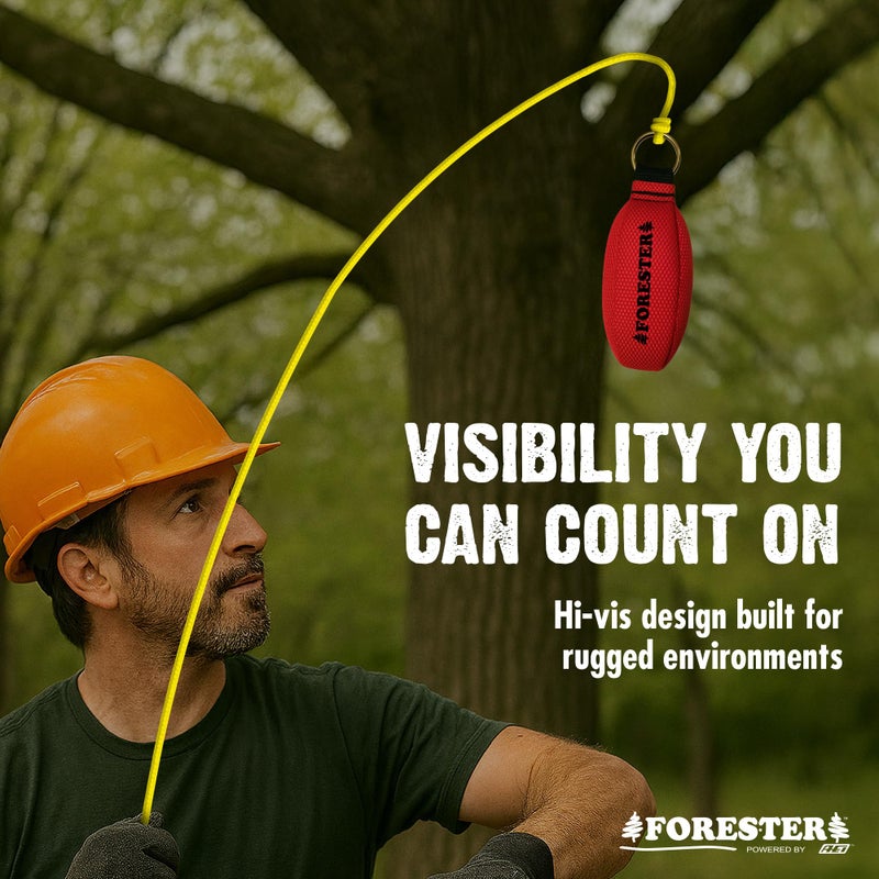 FORESTER 15oz Professional Throw Line Kit with Storage Bag | 150ft Polyethylene Throw Line, Arborist Throw Weight, and Throw Bag - Image 5
